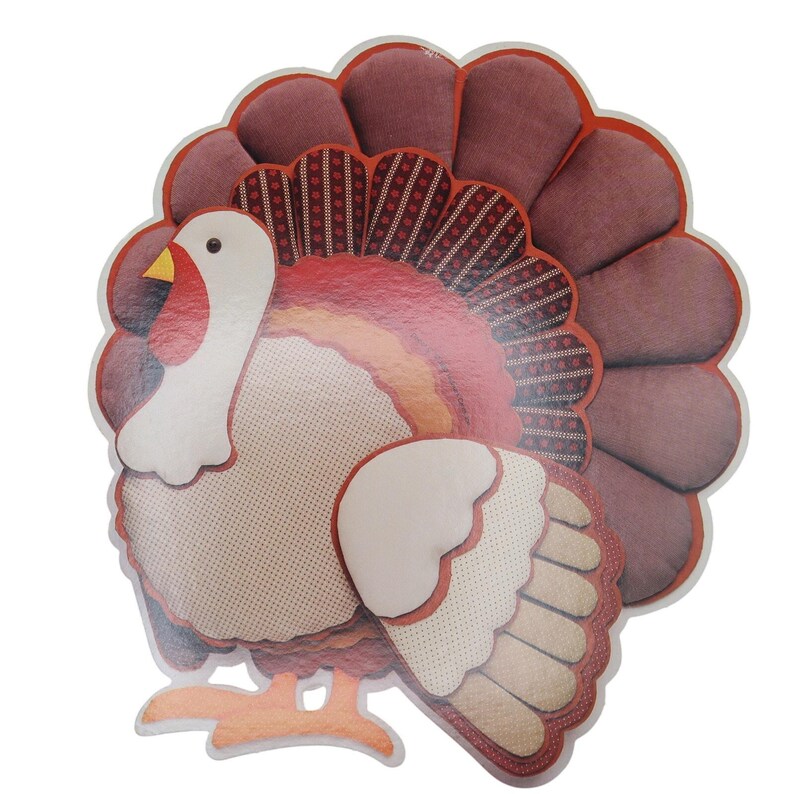 Hallmark Thanksgiving Turkey Die Cut Window Decoration Double Sided ...