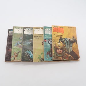 Vintage Analog Science Fiction Magazine Lote de 6 1969 Harry Harrison - Lote #5