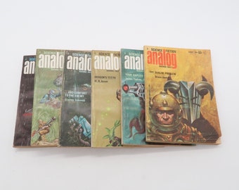 Vintage Analog Science Fiction Magazine Lot of 6 1969 Harry Harrison -  Lot #5