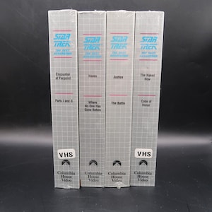 Star Trek the Next Generation VHS 1990 New Sealed Vintage - Lot of 4