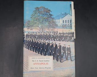 Société géographique américaine Know Your America : Annapolis millésime 1969 Militaire