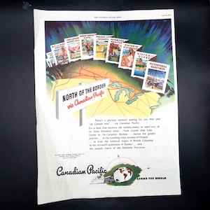 Canadian Pacific Railways Advertisement 1946 Vintage Railroad Transportation