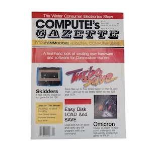 Compute!&#39;s Gazette Computer Magazines April 1987 Vintage Commodore Computing