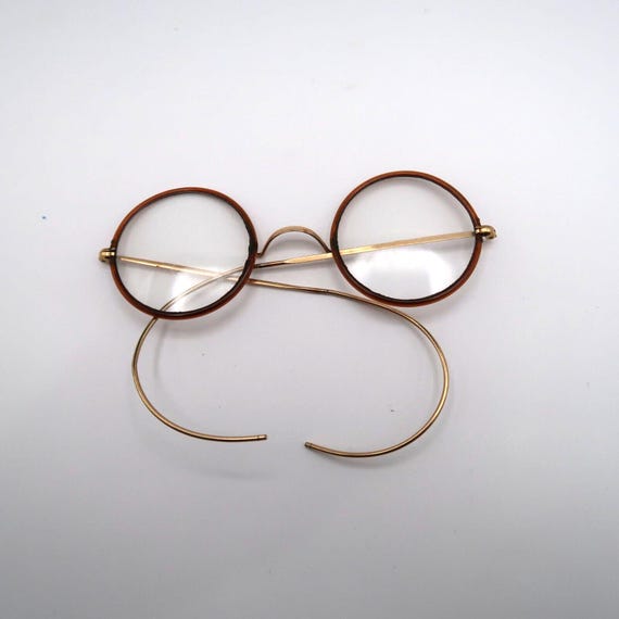 INTERIM】CELLULOID ROUND-EYE GLASSES INTERIM】CELLULOID ROUND-EYE GLASSES