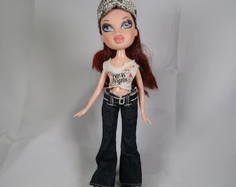Bratz Doll Roxxi Rocks Rock Angelz 10&quot; Doll MGA 2001 Incomplete