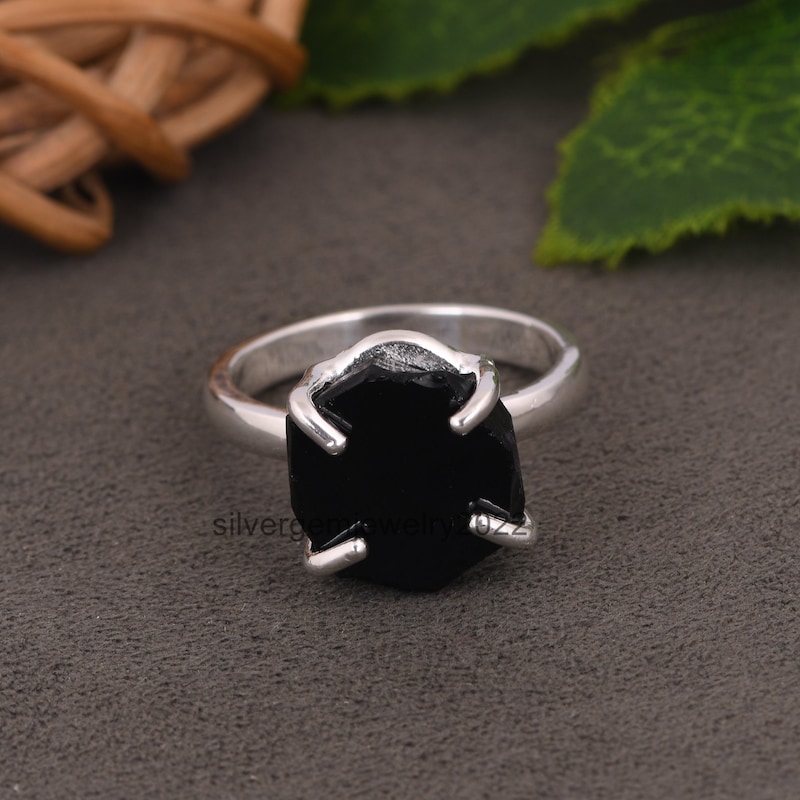 Antique Obsidian Rings Etsy