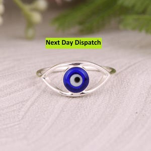 Evil Eye Statement Ring - Etsy | Blue eye ring, Evil eye