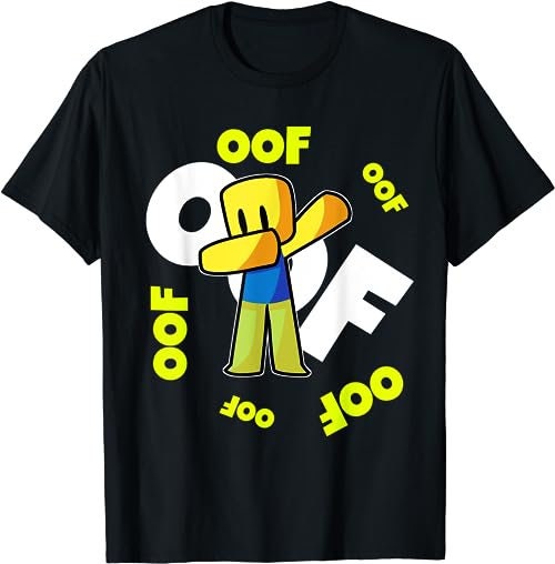 Roblox Noob OOF Red And White - Roblox Noob Oof - Sticker