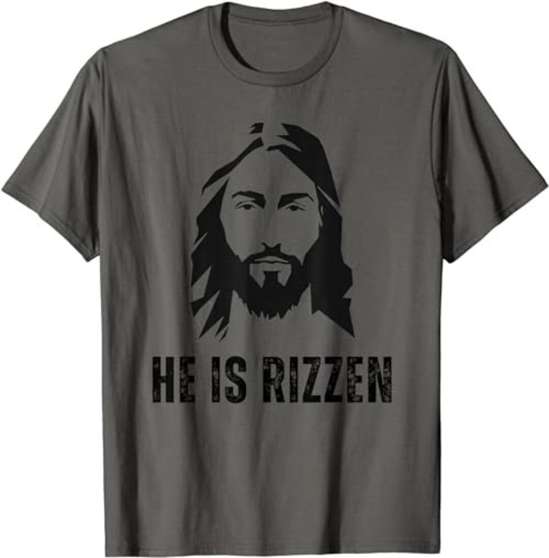 He is Rizzen Funny Jesus Christ Meme Christian Faith Love - Etsy