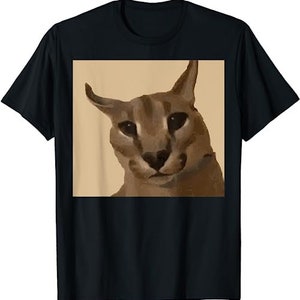 Big Floppa Meme T-shirt Caracal Cat T-shirt Funny Big Floopa -  Finland