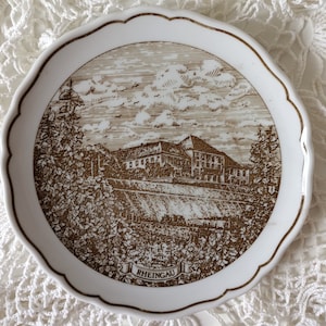Vintage Decorative Plate Hutschenreuther Germany Decorative Plate German Porcelain Wall Plate Painting Landscape