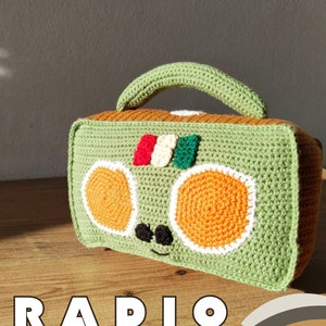 Handgemaakte unieke amigurumi-radio: perfect cadeau voor kinderen en volwassenen