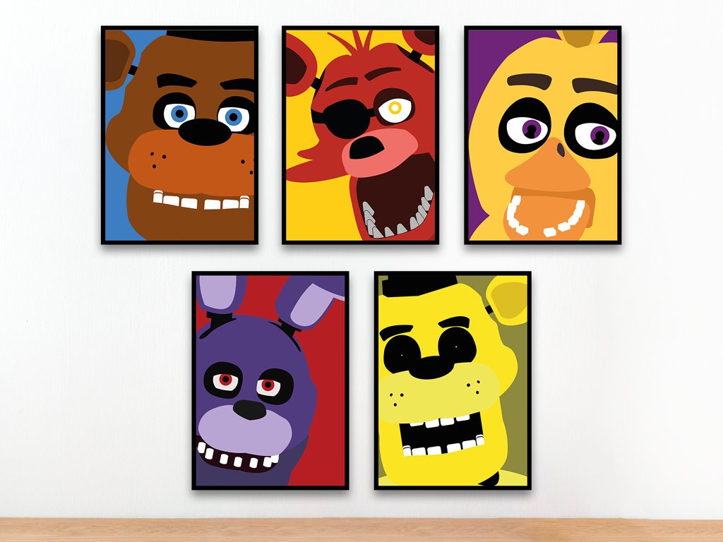 FNAF Five Nights at Freddy's Easter Egg Printable Egg Wraps Great for Kids  Who Love Video Games 