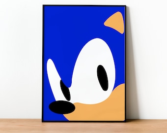 Sonic the Hedgehog Art Print – Gamer Wall Decor (Unframed)