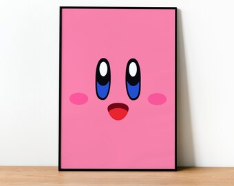 Kirby Gamer Poster – Unofficial Gaming Wall Art (Unframed)