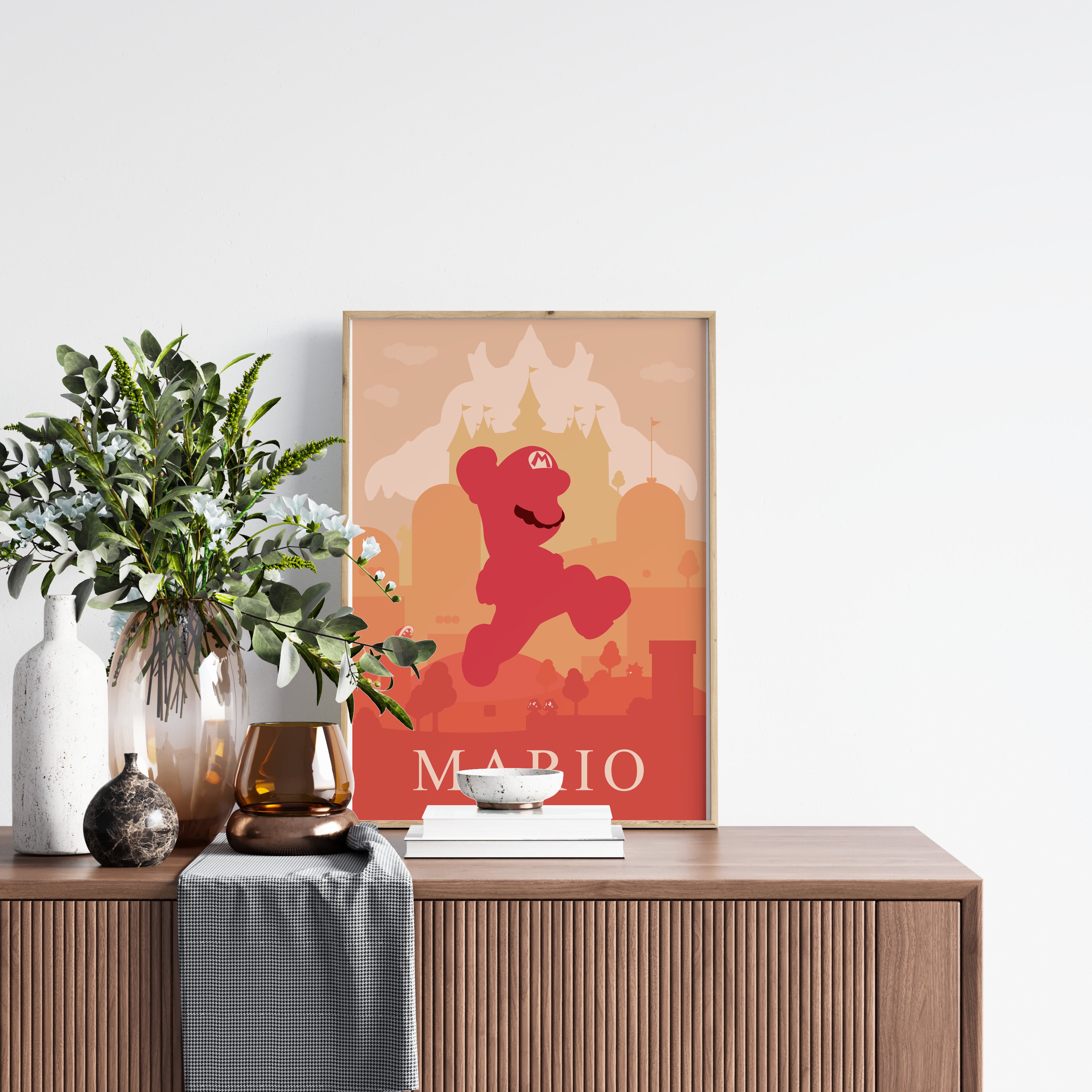 Super Mario Poster Print - Wall Art, Gaming, Geek, Gamer, for Him, for ...