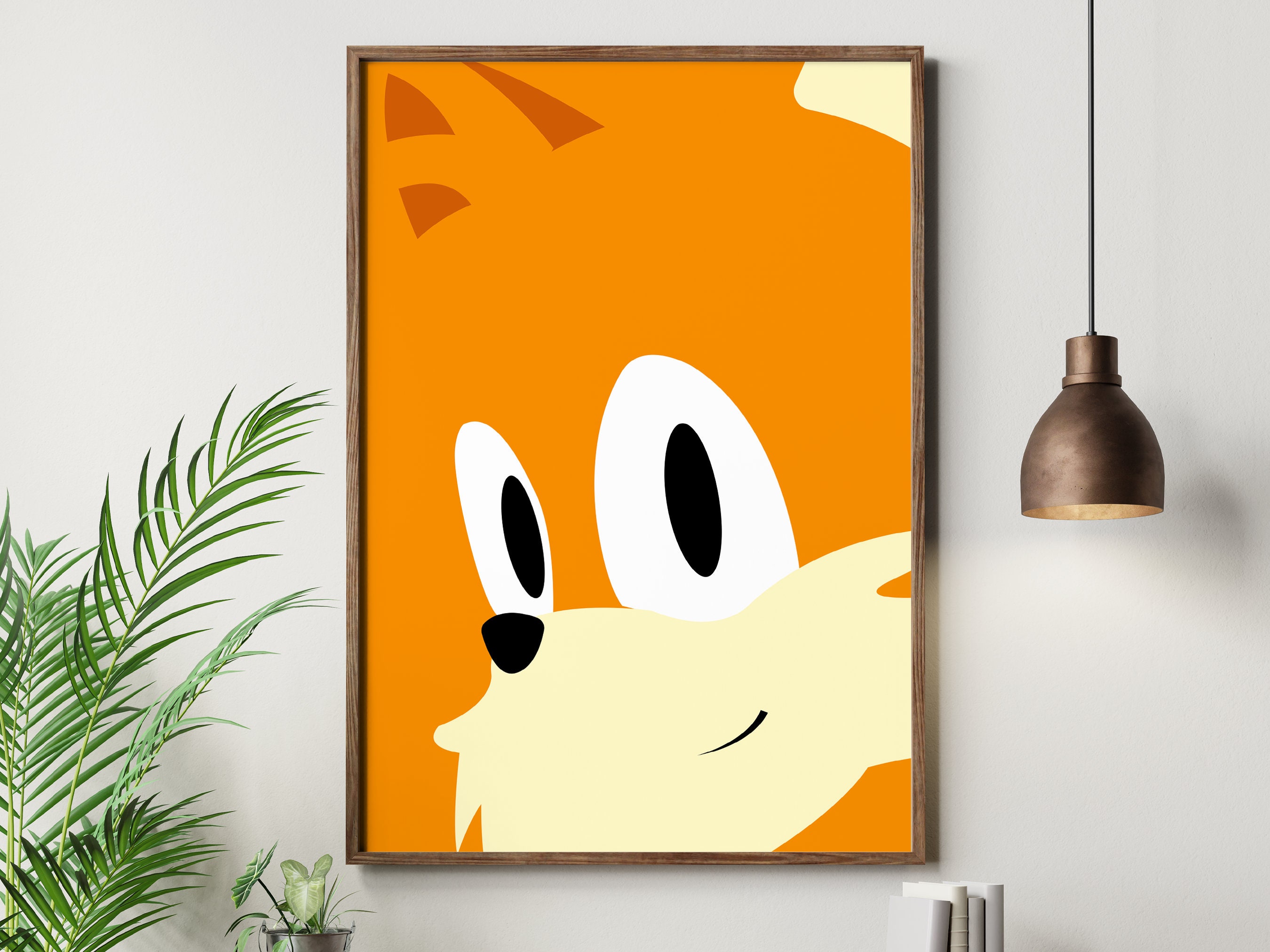 Tails Sonic the Hedgehog Poster Print Wall Art, Gaming, Geek, for Him ...