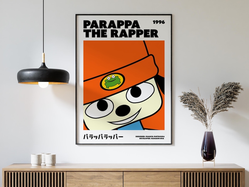 Parappa the Rapper Poster Print - Wall Art, Gaming, Geek, Gamer, for ...