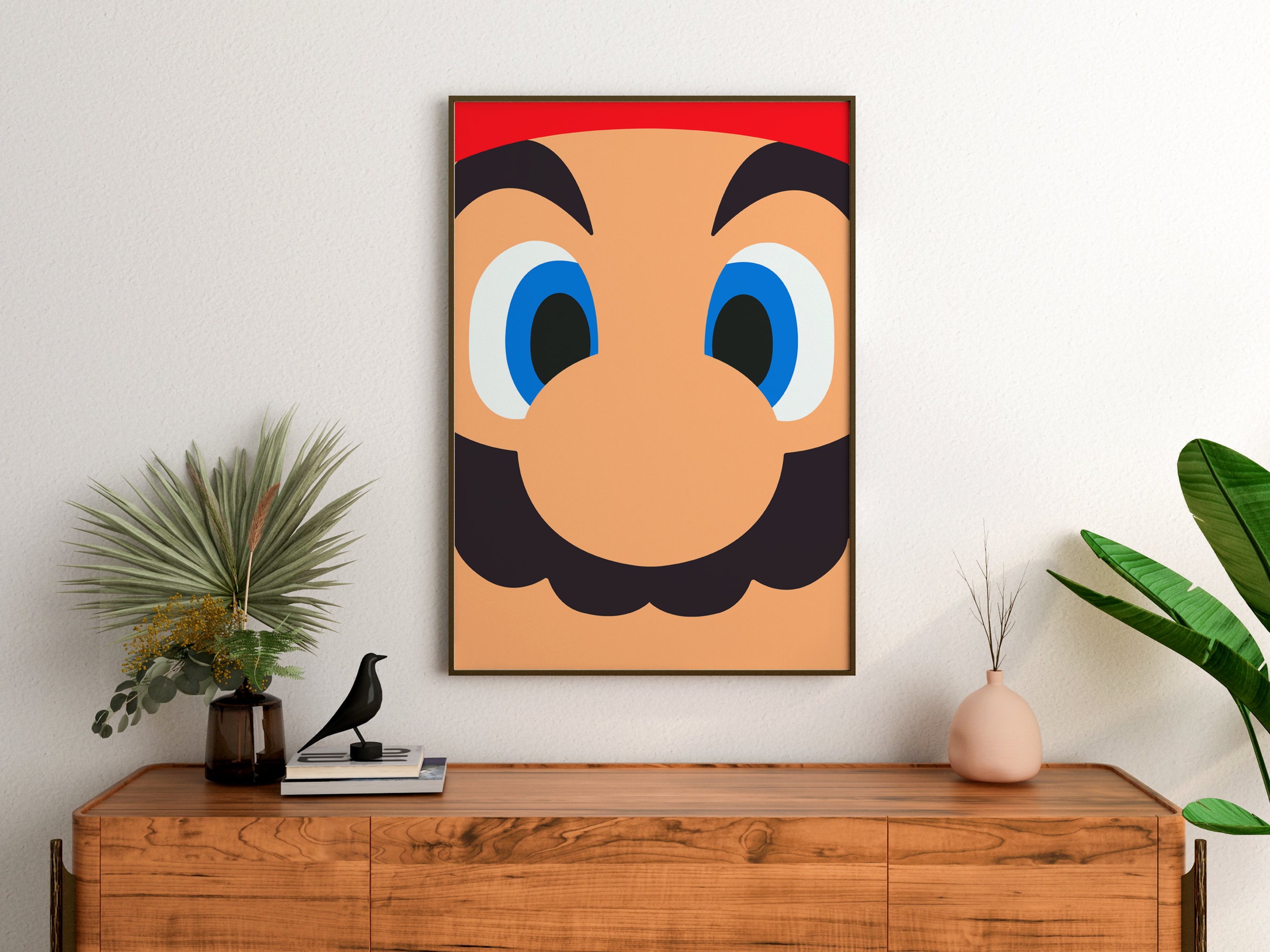 Super Mario Bros. Print – Minimalist Gamer Wall Art (unframed) - Etsy