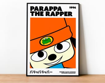 PaRappa the Rapper Info Poster Druck - Gamer Geschenk, ungerahmt