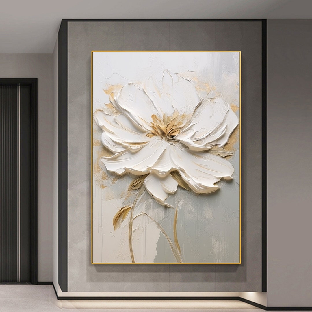 Original Flower Textured Wall Art,white Flower Oil Painting on Canvas,white Texture Wall Decor,3d White Flower Art,living Room Decor - Etsy Original Flower Textured Wall Art,white Flower Oil Painting on Canvas,white Texture Wall Decor,3d White Flower Art,living Room Decor - Etsy