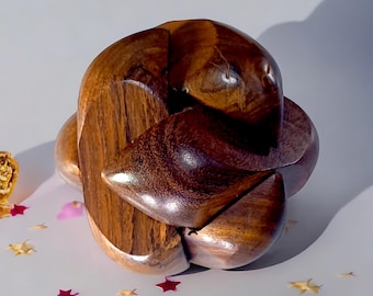 3D Holzkugel Puzzle: Japanische Stellmaschine, Mechanisches Kugel Puzzle, Geburtstagsgeschenk für Kinder, Muttertagsgeschenk.