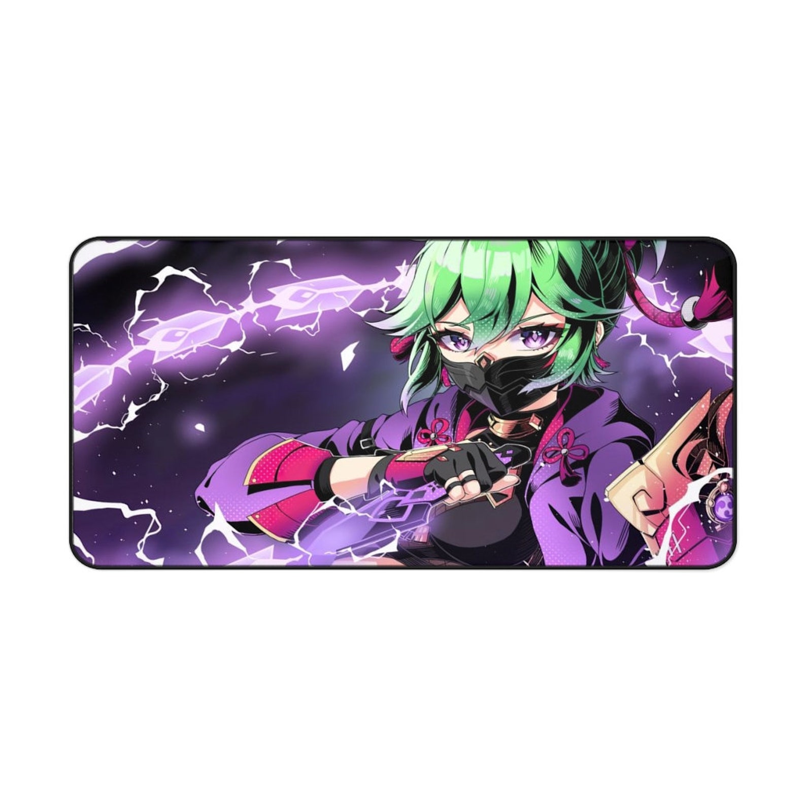 Kuki Shinobu Genshin Impact Desk Mat Gamer Desk Mat Gaming Etsy België