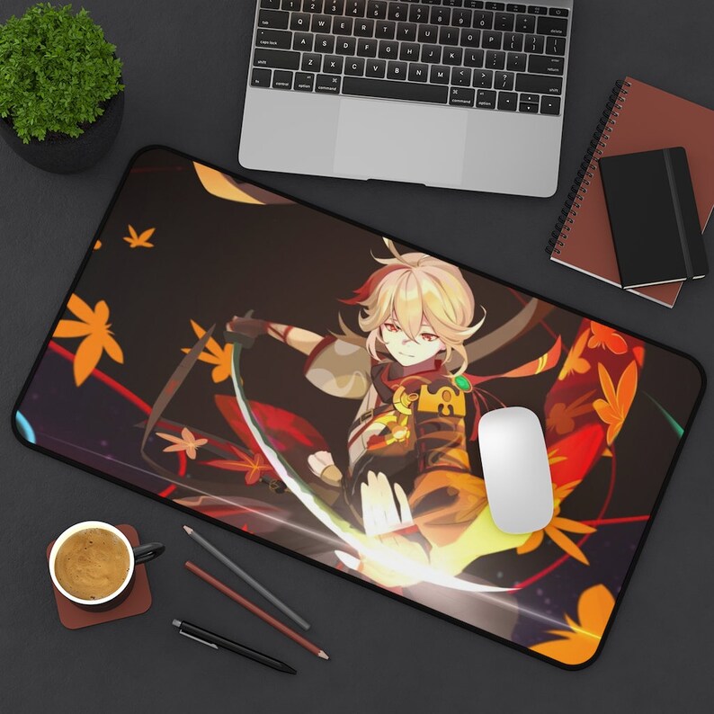 Kazuha Genshin Impact Desk Mat Kazuha Mouse Pad Kazuha Desk Etsy
