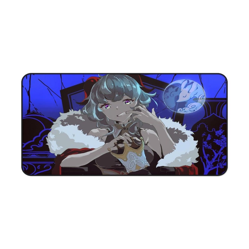 Ganyu Genshin Impact Desk Mat Ganyu Desk Mat Gamer Desk Mat Etsy