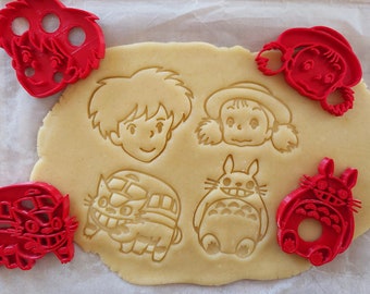 Totoro Cookie Cutter Set Totoro, Mei, Catbus, Satsuki (4 pieces)