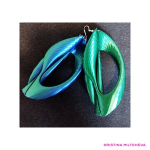 KM 3D Duotone Statement Earrings