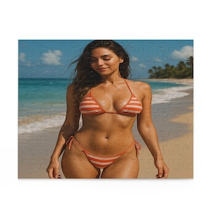 Adult Beach Goddess Puzzle - 120, 252, 500-Piece, Fun for Summer, Unique Gift for Puzzle Lovers, Perfect for Relaxation