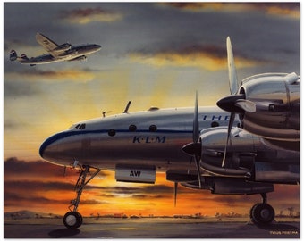 Thijs Postma - Poster - Lockheed L-749 NEI Sunset