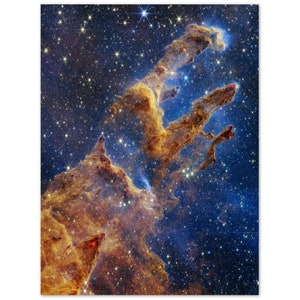 NASA - Poster - Aluminum - 9. Pillars of Creation (NIRCam Image) - James Webb Space Telescope