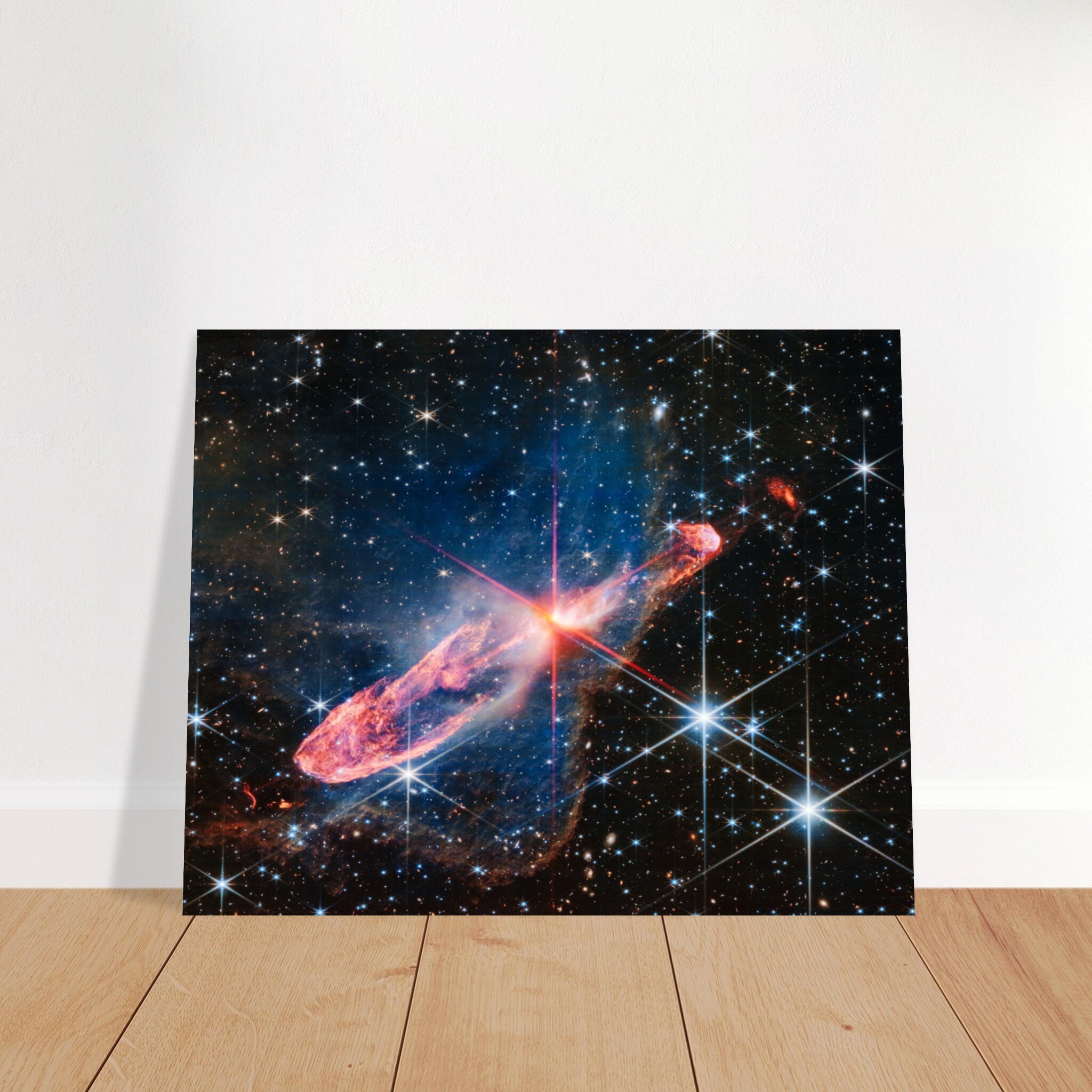 NASA - Poster - Aluminum - 22. Herbig-haro 46/47 (nircam Image
