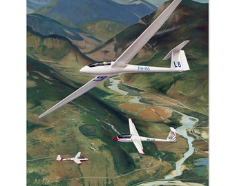 Thijs Postma - Poster - Gliders Over France