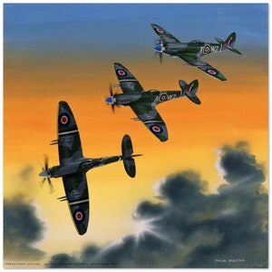 Thijs Postma - Poster - Supermarine Spitfire Mk.24 In HongKong