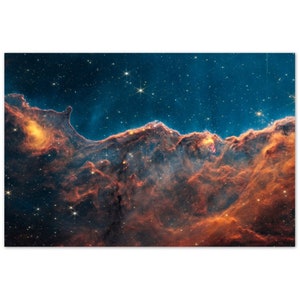 NASA - Poster - Aluminum - 13. Carina Nebula Jets (NIRCam Image) - James Webb Space Telescope