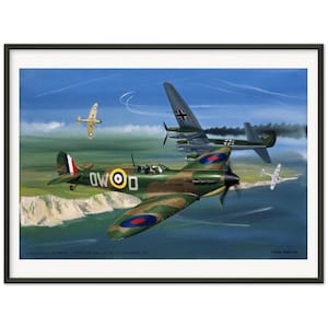 Thijs Postma - Poster - Supermarine Spitfire Mk.1 Battle Of Britain - Metal Frame