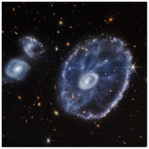 NASA - Poster - 6a. Cartwheel Galaxy (NIRCam Image) - James Webb Space Telescope