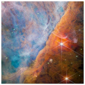 NASA - Poster - Aluminum - 19. Orion Bar (NIRCam Image) - James Webb Space Telescope