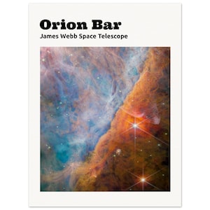 NASA - Poster - 19. Orion Bar (NIRCam Image) - James Webb Space Telescope