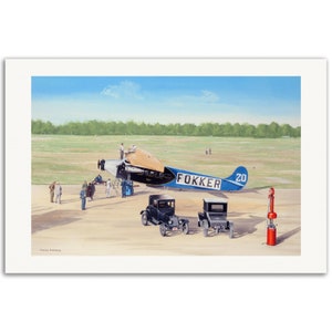 Thijs Postma - Poster - Fokker F.7/3m During Ford Reliability Tour