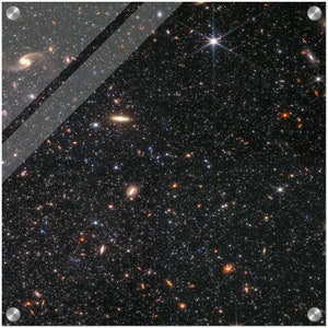 NASA - Poster - Acrylic - 10. Dwarf Galaxy Wolf–Lundmark–Melotte (NIRCam Image) - James Webb Space Telescope