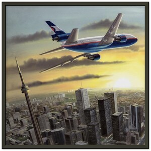 Thijs Postma - Poster - Douglas DC-10 CPA Over Toronto - Metal Frame