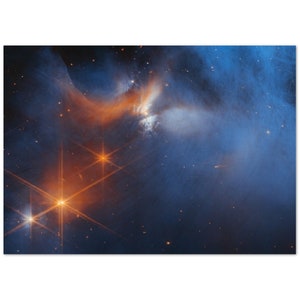 NASA - Poster - 15. Chamaeleon I Molecular Cloud (NIRCam Image) - James Webb Space Telescope
