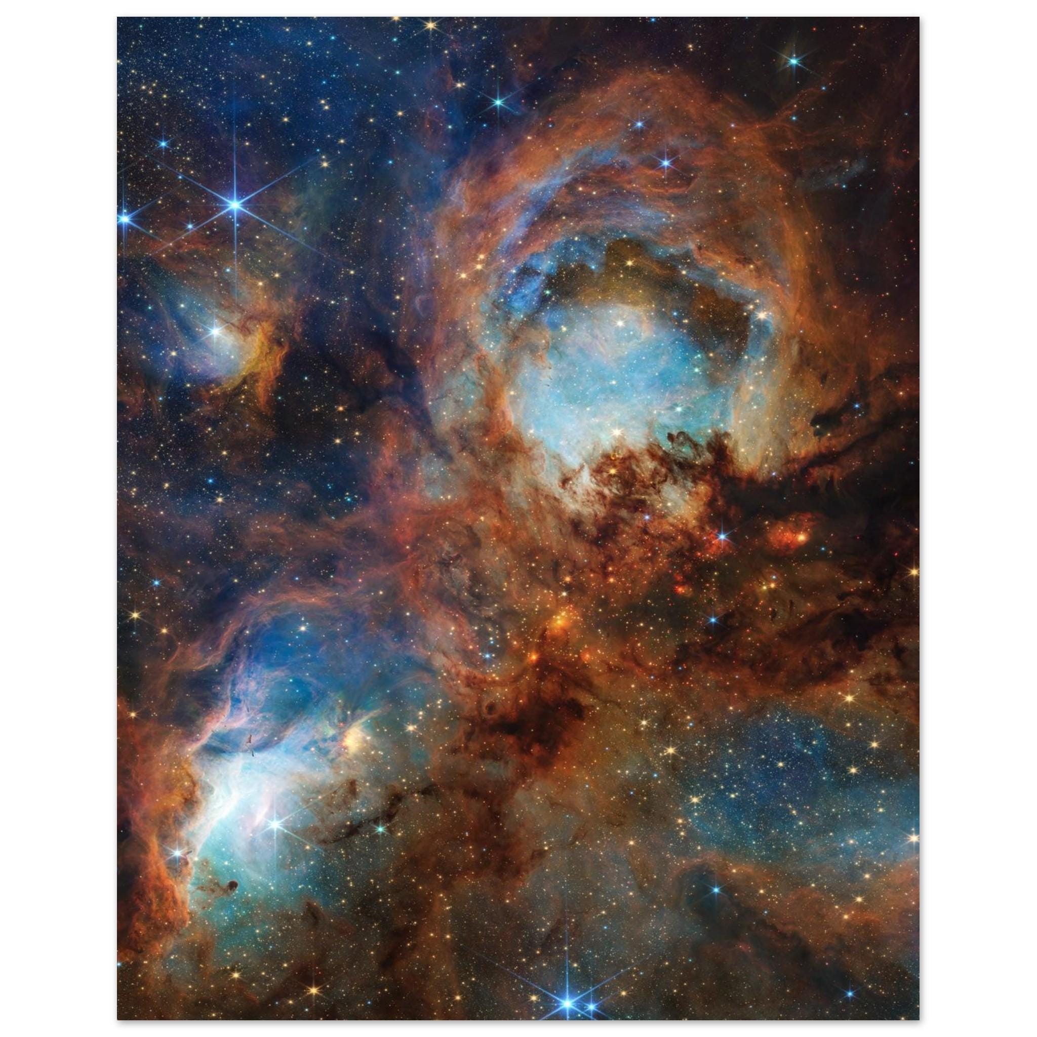 NASA - Poster - Aluminum - 39. Cat's Paw Nebula (nircam Image