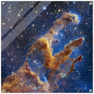 NASA - Poster - Acrylic - 9. Pillars of Creation (NIRCam Image) - James Webb Space Telescope