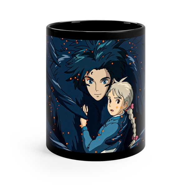 Gamer Studio Ghibli Mug, Howl's Moving Castle, High Quality Print Ceramic Mug for Anime Lovers