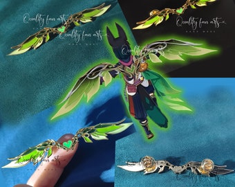 Genshin Impact Wind Glider Esmalte Pin, Genish Impact Wings of the Forest Jewelry